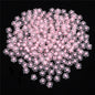 Transparent Frosted Flower Acrylic Beads 12mm Soft Pastel 100pcs 7