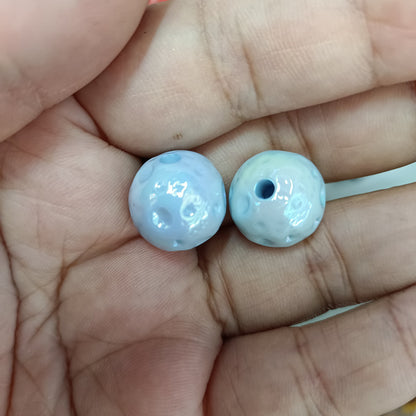 Glow In The Dark Round Acrylic Beads 16mm Meteorite Plated 100pcs 4
