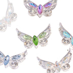 Butterfly Rhinestone Beads Alloy Sparkling Wings 2pcs 5