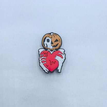 Silicone Focal Beads Halloween Pumpkin Series 20pcs 6