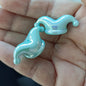 UV Plating Circus Clown Hat Acrylic Beads 35mm Iridescent Pastel 100pcs 7