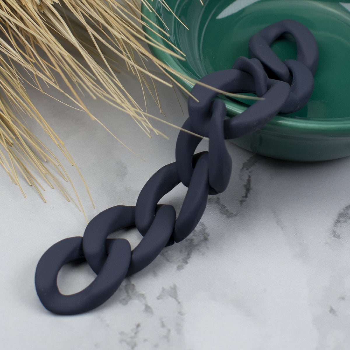 Matte Colorful Acrylic Open Chain Links 23mm 100pcs 24