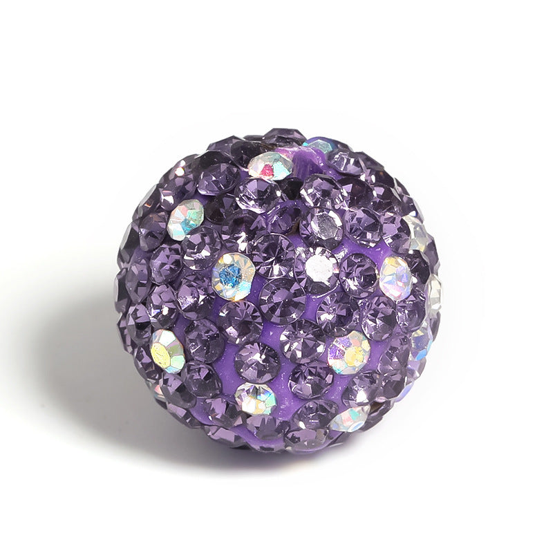 Clay Ball Rhinestone Beads 16mm Mixed Solid and AB Colors 20pcs 11