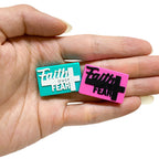Silicone Focal Beads Faith Faith Over Fear Rectangular Block Shape 20pcs 5