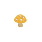 Silicone Focal Beads Mushroom Toadstool White Spots 20pcs 6