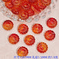 Gradient Sunflower Glass Beads 15mm Glossy Translucent Petals 25pcs 14