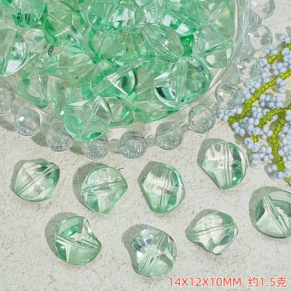 Irregular Moonstone Glass Beads 14mm Clear Pastel Mixed Colors 50pcs 16