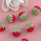 Full Rhinestone Ball Rhinestone Beads 16mm Watermelon Polymer Clay 10pcs 3