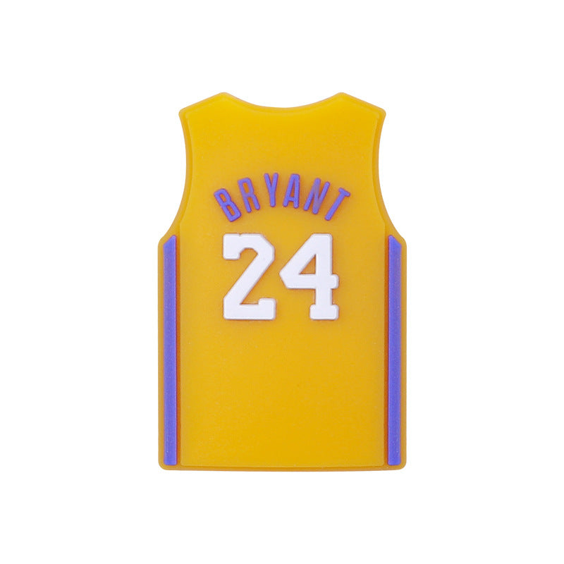 Silicone Focal Beads NBA Jerseys Player Names Numbers 20pcs 6