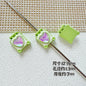 Square Teddy Bear and Luggage Metal Beads 12mm Colorful Painted 10pcs 8