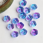 Czech Glass Beads Flat Pumpkin 9.5mm Translucent Orange 40pcs 5
