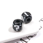 Painted Square Acrylic Beads 11mm Large Hole Question Mark 50pcs 16