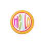 Silicone Focal Beads Retro Style Denim Masked Cowboy Circular Hello 20pcs 8