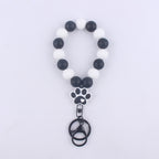 Silicone Dog Claw Bead Wristlet Keychain Pet Lover Charm 6