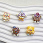 Plating Personified Food Resin Beads Glossy Mixed Colors 20pcs 11