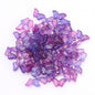 Czech Glass Beads Butterfly 8 15mm Dual Color Gradient Transparent 50pcs 20