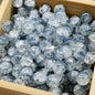 Crackle Glass Beads Round 10mm Transparent Mixed Colors 50pcs 49