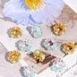 Alloy Mini Pearl Inlaid Spacer Beads 15mm 10pcs 9