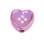 Plating Star and Heart Button Acrylic Beads 11mm Assorted Colors 50pcs 12