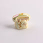 UV Plating Vintage 3D Landline Telephone Acrylic Beads 30mm 50pcs 12
