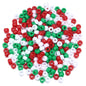 Festival Theme Pony Beads 9mm Acrylic Assorted Colors 200pcs 15