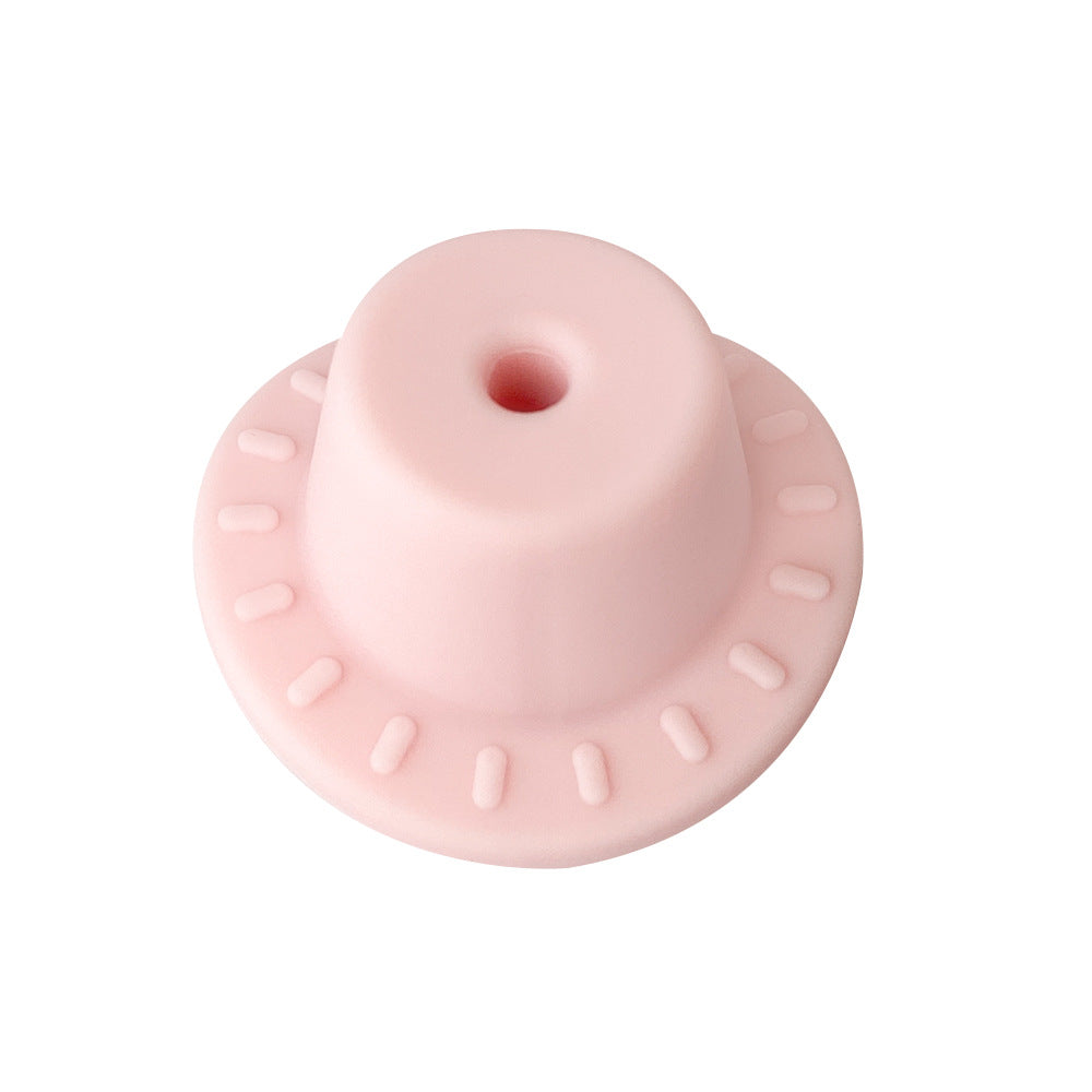 Silicone Focal Beads Hats Raised Dash Brim Detail 20pcs 7