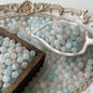 Crackle Round Glass Beads 10mm Imitation White Jade 100pcs 10