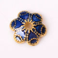 Alloy Flower Bead Caps 10mm Colorful Enamel Tibetan 100pcs 5