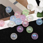 Matte Star Acrylic Beads 16mm Pastel Colors Round 50pcs 3