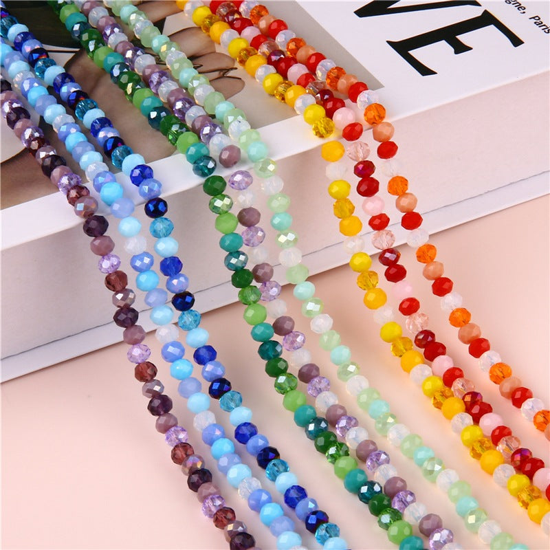 Transparent Flat Glass Beads 6mm Smooth Glossy Finish 200pcs 4