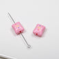 Sun Pattern Square Acrylic Beads 14mm Colorful Candy Bag 20pcs 13