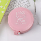 Retractable Plastic Measuring Tapes Pink Hello Kitty Pattern 2pcs 5cm 6