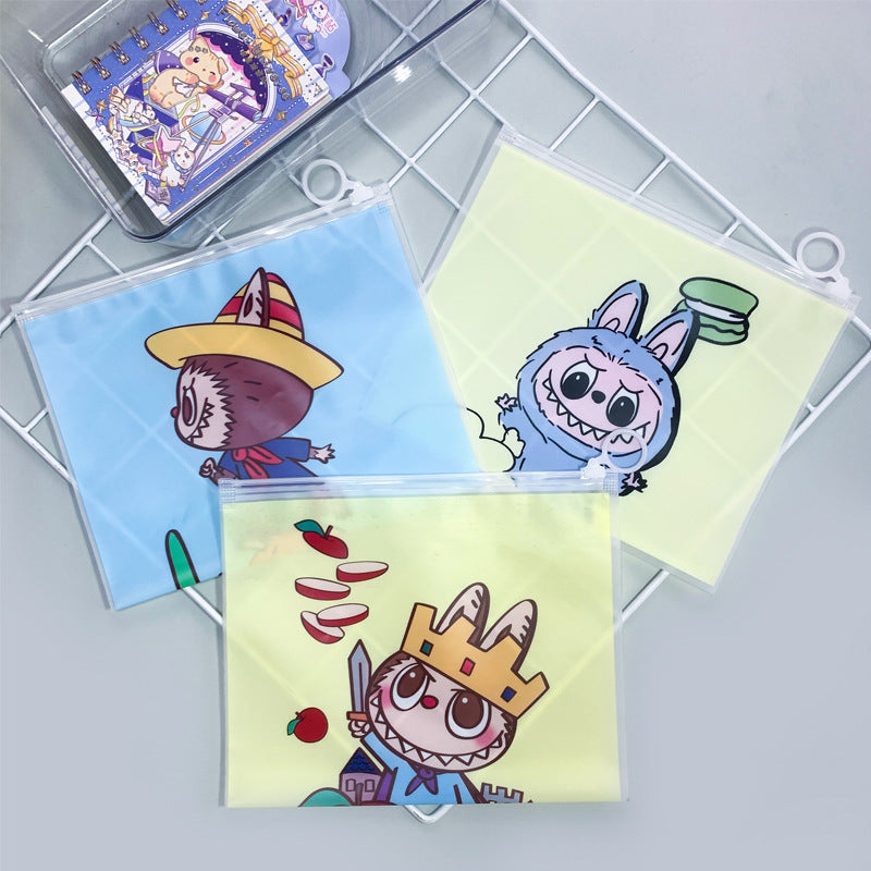 Matte Plastic Zip Lock Bags PE Bunny Print 21mm 50pcs 2