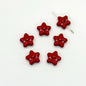 Star Metal Beads 13mm Glossy Painted Smiley Face 10pcs 18