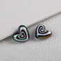 Plating Heart Acrylic Beads 18mm Spiral Pattern Glossy 50pcs 10