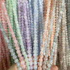 Crackle Round Glass Beads 10mm Jade Ice Frosted Cracked 100pcs 3