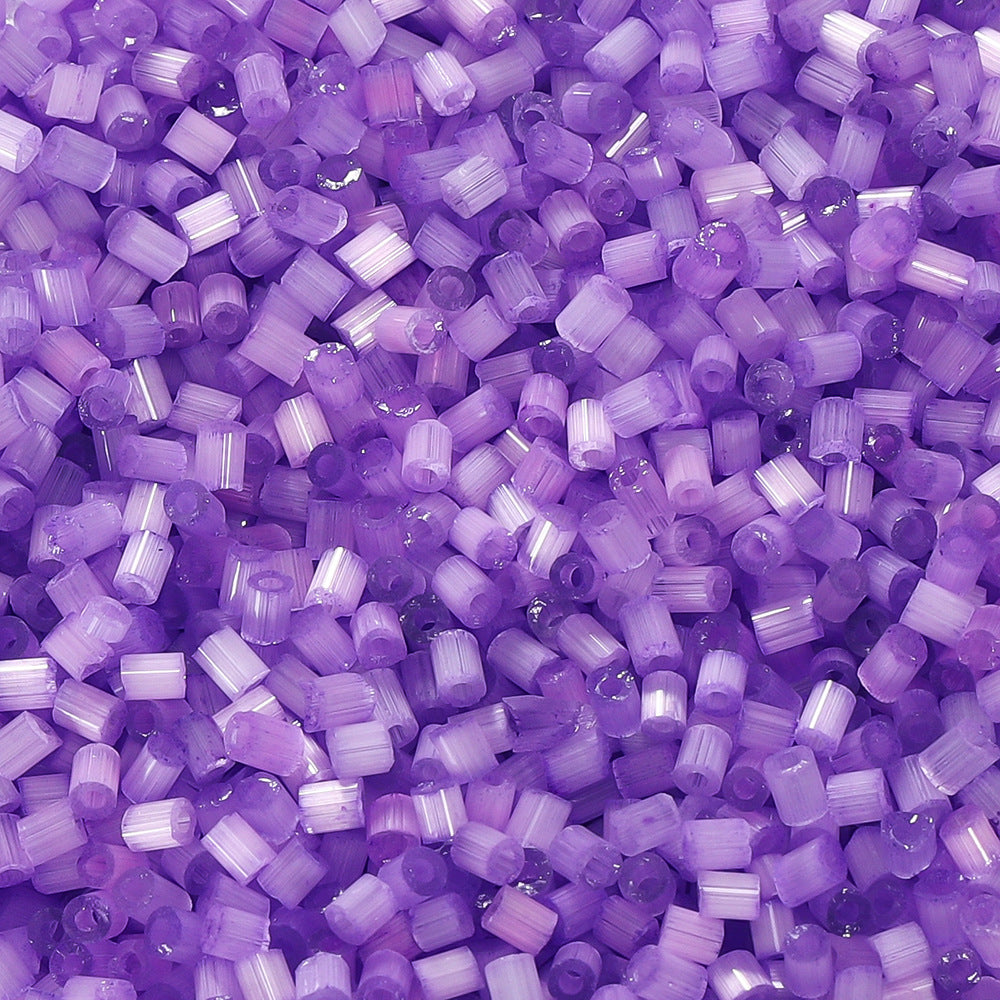 Imitation Opal Seed Bugle Glass Beads 2mm Soft Pastel Glow 5000pcs 15
