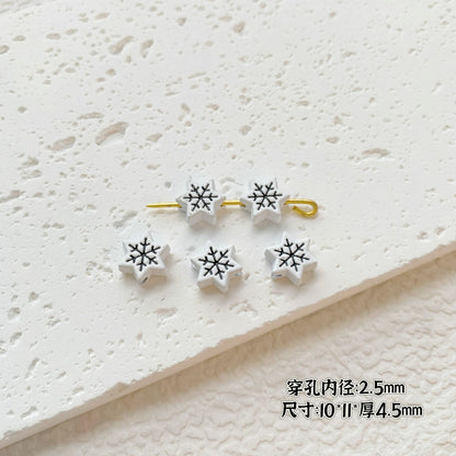 Painted Cute Character Plate Series Metal Beads Bulk 20pcs 23