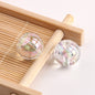 Plated Bubblegum Beads 18-20mm Transparent Mylar Flakes Filled 100g 8
