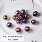 Glitter Fireworks Resin Beads 16mm Round Multicolor 10pcs 9
