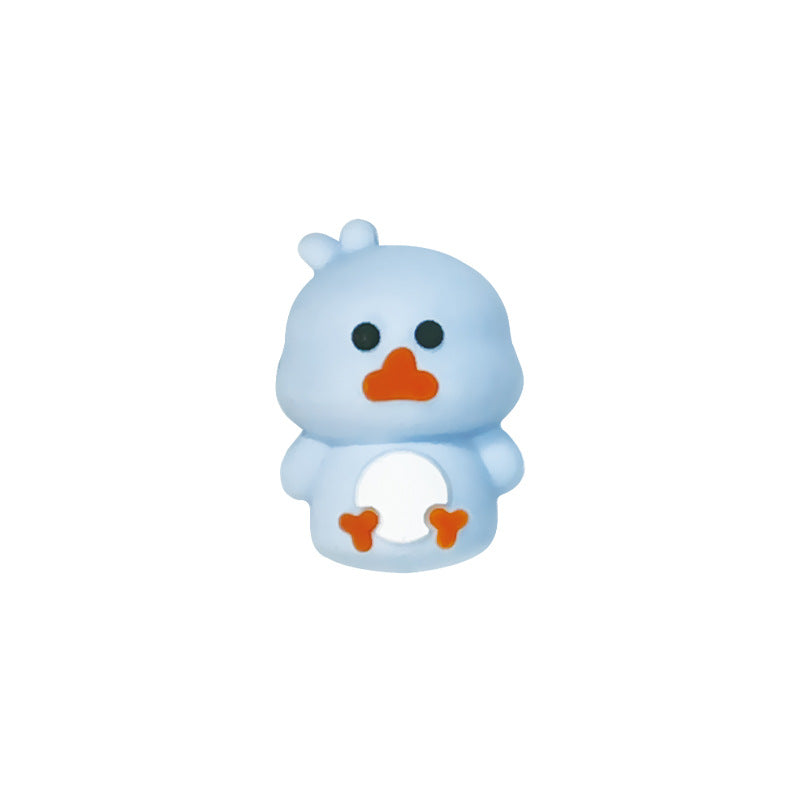 Silicone 3D Focal Beads Cartoon Chicken Rounded Body Design 5
