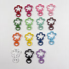 Zinc Alloy Cherry Shaped Spray Painted Swivel Buckle Keychain Clasps 10pcs 6