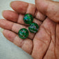 Plating Round Acrylic Beads 16mm Clear Striped 100pcs 11