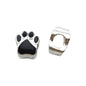 Bear Paw Metal Beads 10mm Enamel Zinc Alloy 20pcs 7