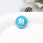 Baking Painted Acrylic Beads 18mm Enamel Candy Letter 50pcs 14