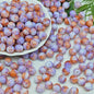Antique Imitation Ceramic Splash Ink Round Glass Beads 10mm 100pcs 16