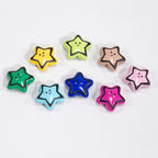 Colorful Smiley Star Acrylic Beads 22mm Glossy 10pcs 2
