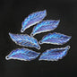 Transparent Aurora Laser Acrylic Beads Iridescent Mixed Shapes 2pcs 45