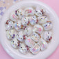 UV Plating Hello Kitty Acrylic Beads 20x22.5x17mm Glossy 5pcs 8