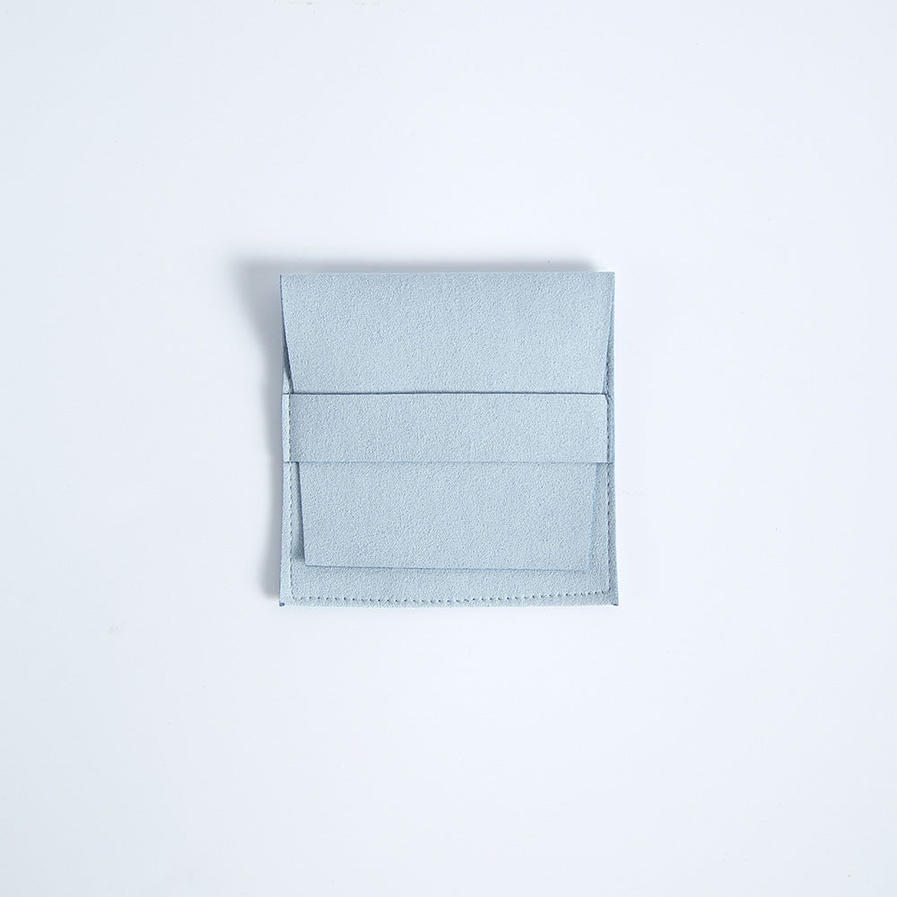 Microfiber Envelope Closure Strap Pouches 6.2/8cm Lavender 2pcs 2